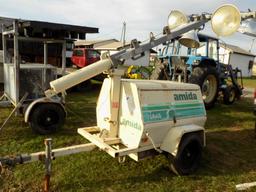 Amida AL4000 Light Plant/Generator, Kubota Dsl Eng, 7598 Hours