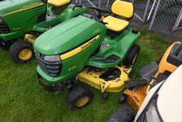 JD X324, w/48'' Deck, 4-Wheel Steer, 682.9 Mi, S/N: M0X324A010133  (3266)