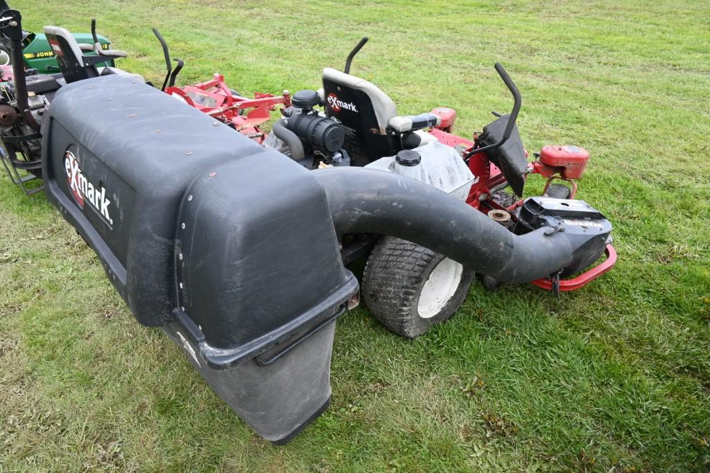 Exmark Lazer Z Zero Turn Mower with Bagger, Weights, 60 inch Deck, Kawasaki