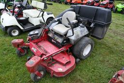 Exmark Lazer Z Zero Turn Mower with Bagger, Weights, 60 inch Deck, Kawasaki