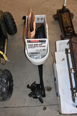 Roof Rack, Box With Speakers and Amp and (2) Planters (2818)