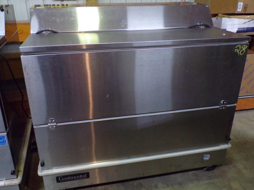 Continental Stainless Steel Milk Cooler on Wheels, 48'', 110V