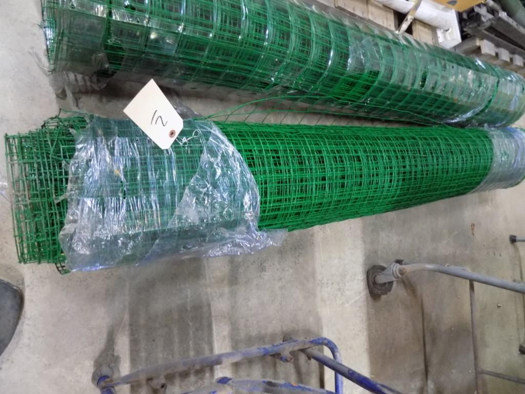 New, 6'x50' Roll Of Vinyl Fencing, Green