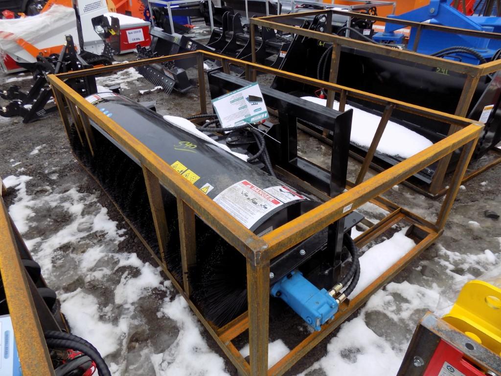 New 72'' Skid Steer Rotary Angle Broom
