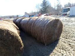 (10) Round Bales, Mostly First Cut (Late Cute?), Sold By The Bale (10 X BID