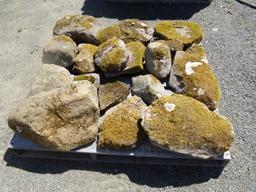 Old Moss Garden Stones-Hand Carrys (18) Pieces-Sold by Pallet