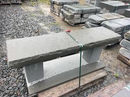 4' Stone Bench