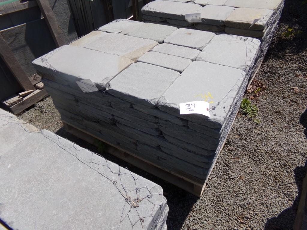 Tumbled Pavers-2'' X Asst Sizes, 120SF, Sold by SF (120 X Bid)