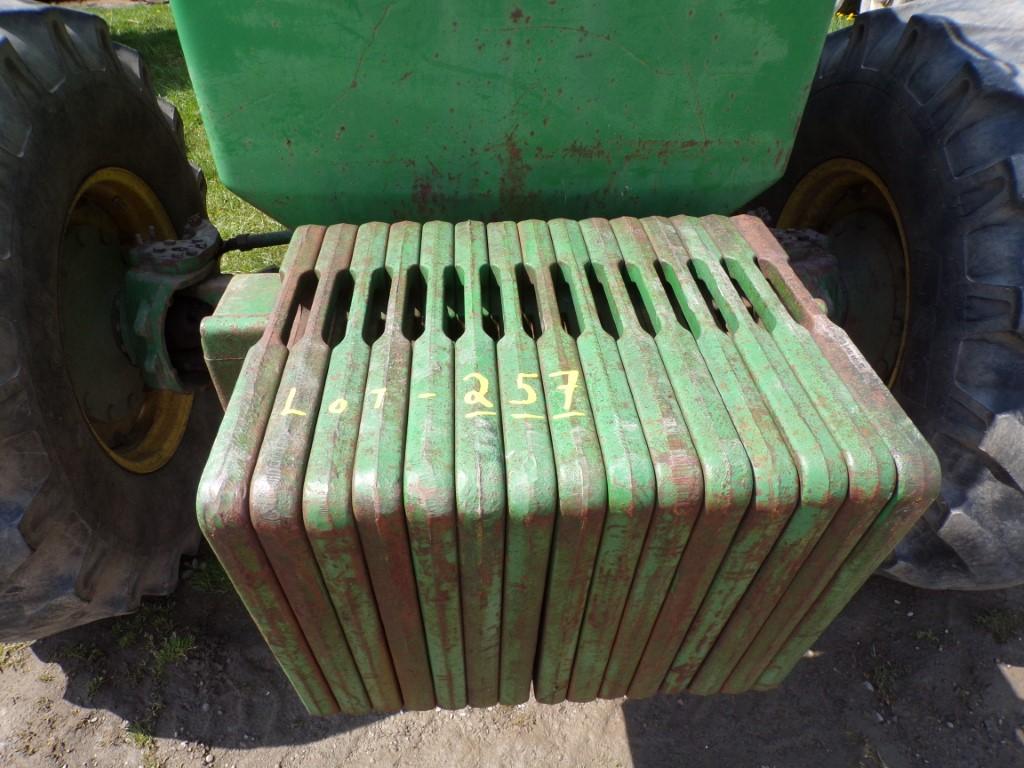 (15) John Deere 100 Lb. Suitcase Weights (15 X BID PRICE) (4333)