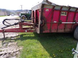 H & S 660 Big Box Spreader w/End Gate, Tandem Axle (4339)