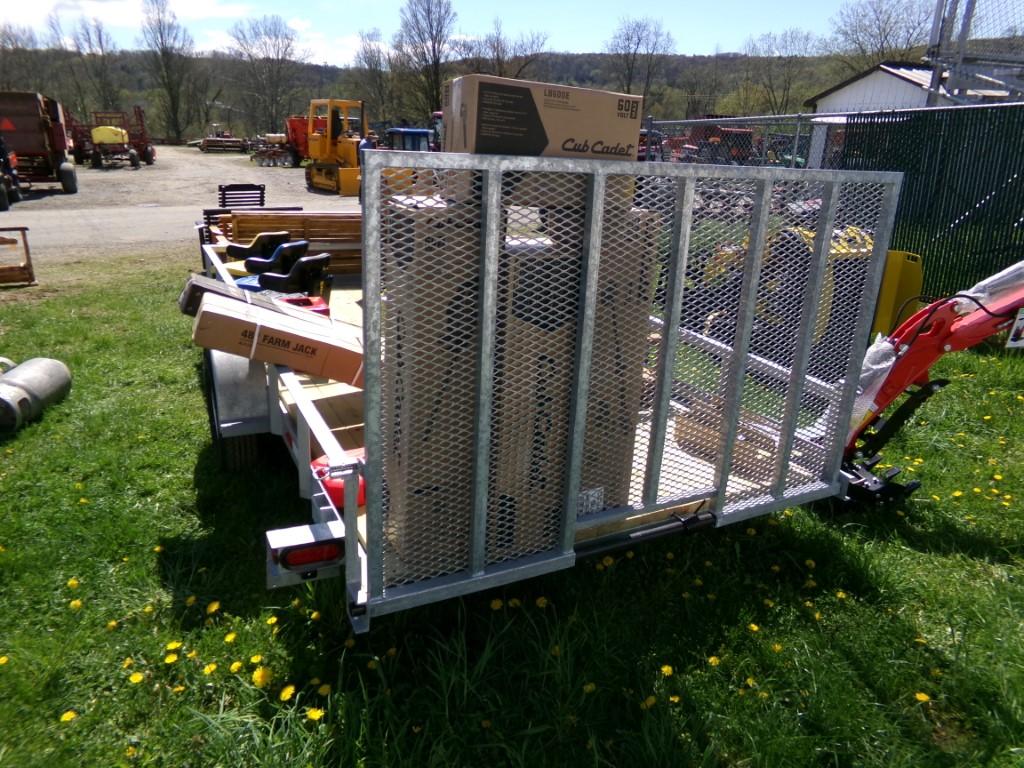 2024 New Cross Country 61435 Landscape Trailer w/ Mesh Gate, Galvanized, Vi