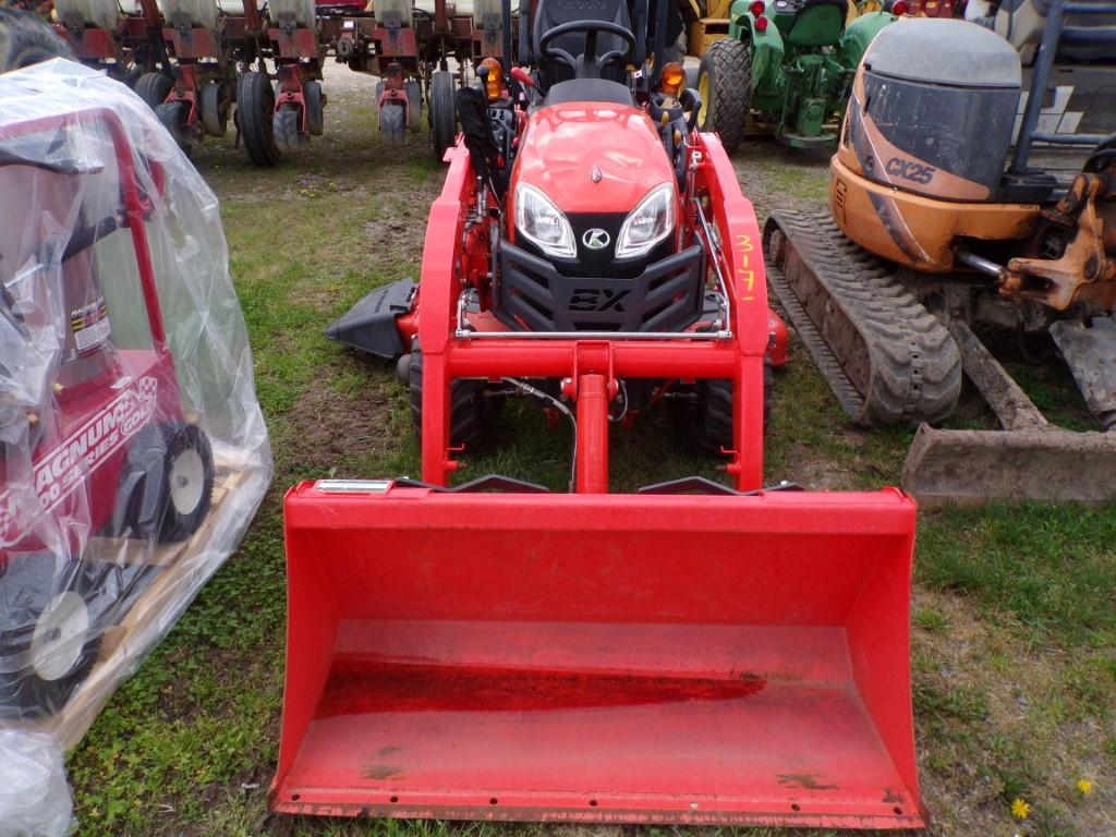 Kubota BX2380 4 WD Sub-Compact with LA344 Loader, 60'' Mower Deck, Hydro, S