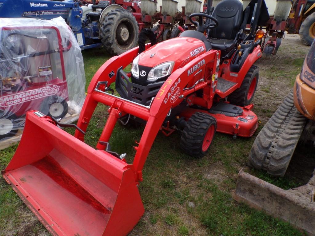 Kubota BX2380 4 WD Sub-Compact with LA344 Loader, 60'' Mower Deck, Hydro, S