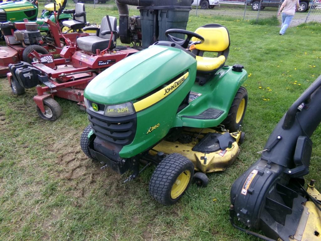 JD x360 Mower w/48'' Deck, 22 HP Kawasaki Eng, 1399 Hrs, Ser # 151057 (4717