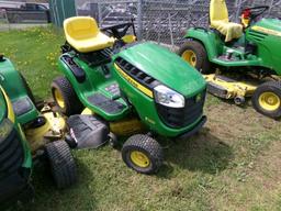 John Deere E100 Riding Mower w/42'' Deck, 19.5 Hp. Engine, 68 Hours, s/n 11