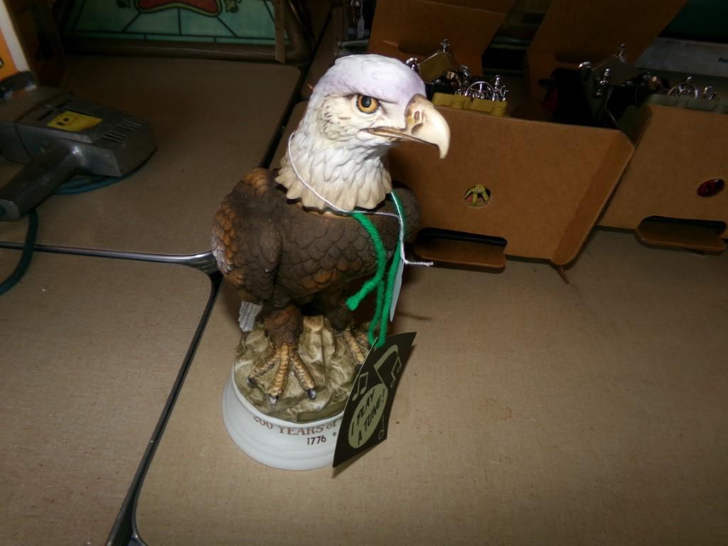 Eagle Kentucky Straight Bourbon Whisky Decanter Music Box