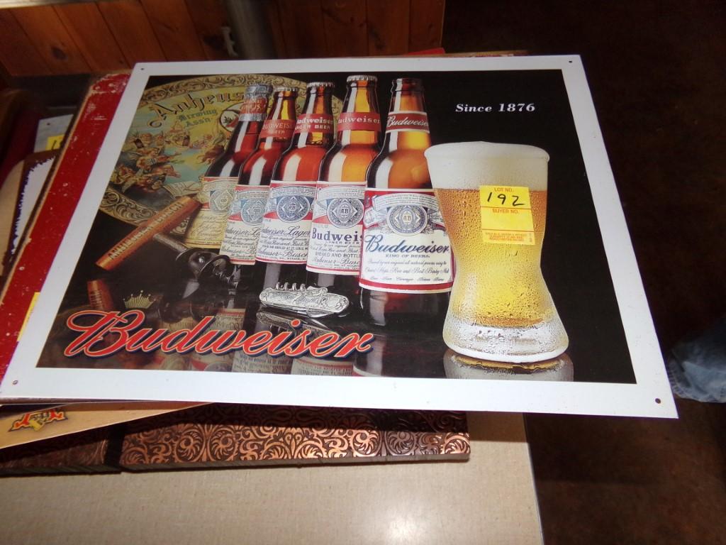 Budweiser Since 1876 Tin Sign