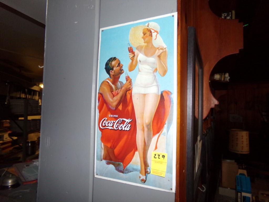 Drink Coke Tin Sign