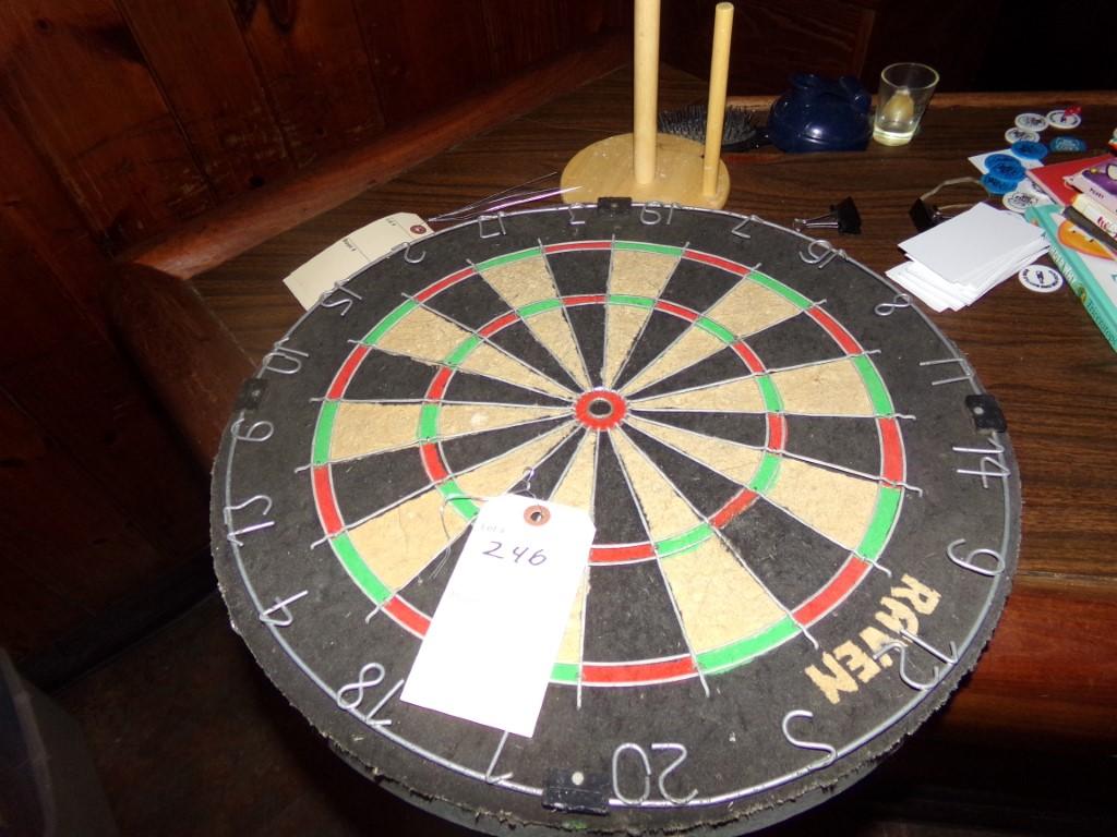 Older Raven Dart Board, In Good Shape