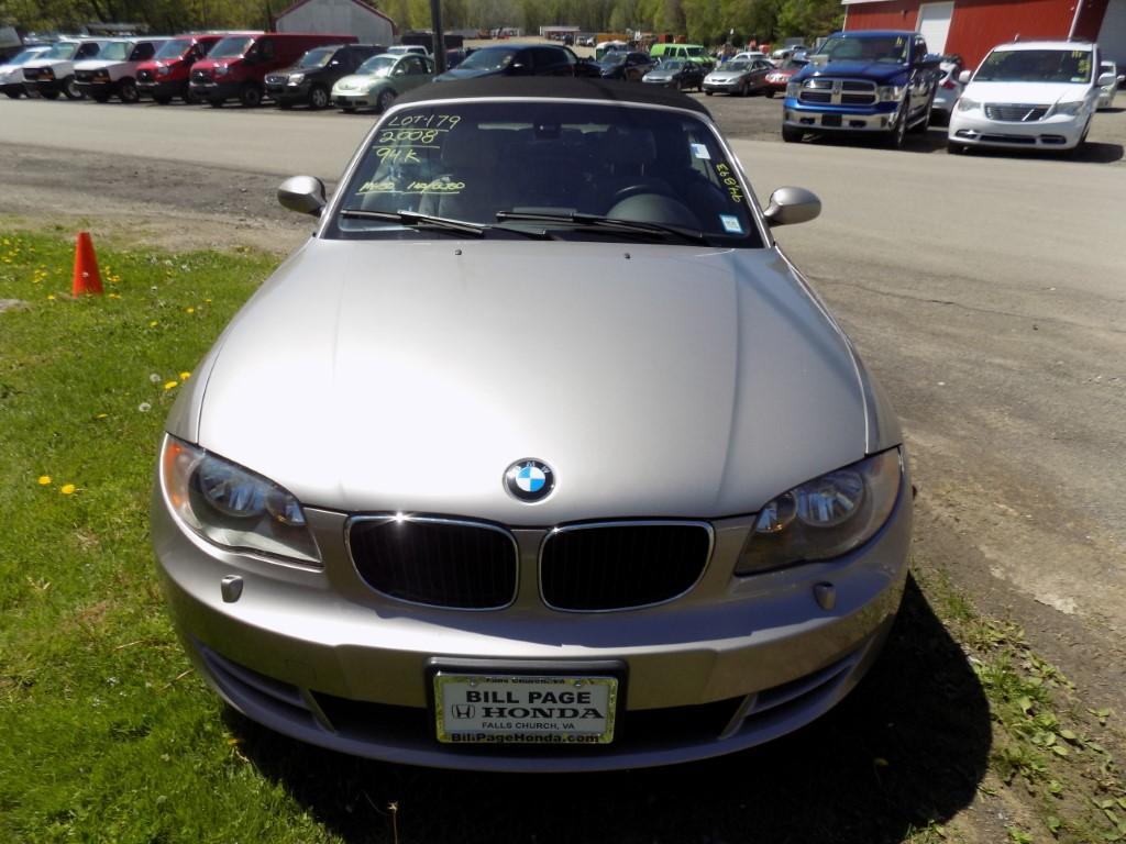 2008 BMW 128i, Convertible, Leather, Gray, 94,892 Mi, Vin# WBAUL73528VE8811