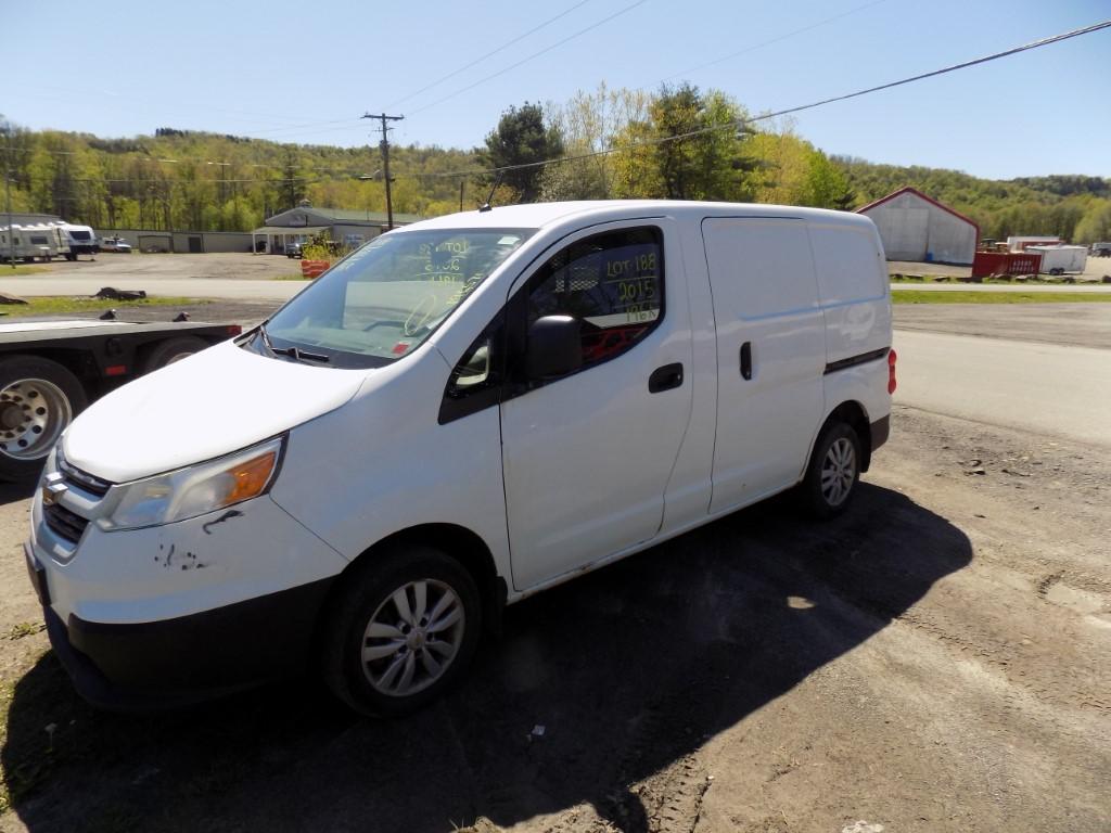 2015 Chevrolet City Express LS Cargo Van, White, 196,571 Mi, Vin# 3N63M0YN4