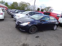 2011 Hyundai Sonata, 4 DSN, Auto Trans, Black, PW,PL, Check Engine Light On