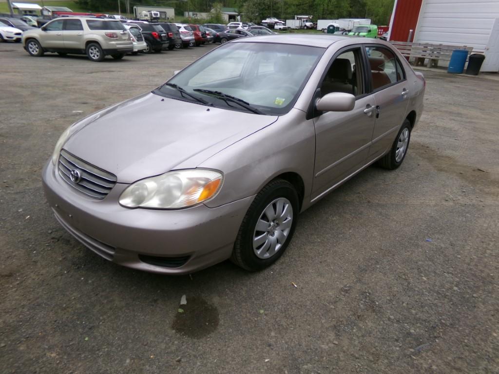 2003 Toyota Corolla, Tan, Auto Trans, TMU Miles - ODOMETER DOES NOT DISPLAY