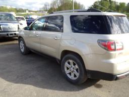 2013 GMC Acadia SUV, Pewter-Tan, AWD, V6 Engine, Auto Trans., Sun Roof, PW,