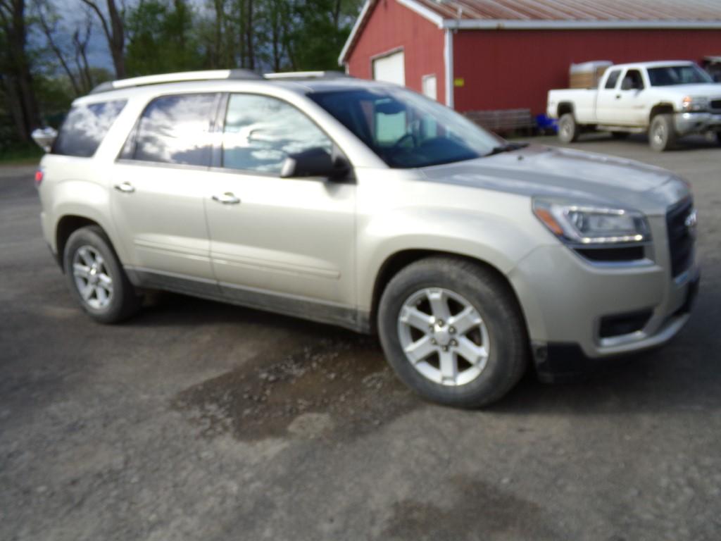 2013 GMC Acadia SUV, Pewter-Tan, AWD, V6 Engine, Auto Trans., Sun Roof, PW,