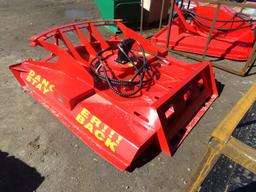 New 6' Hydraulc Brush Cutter for Skid Steer Loader, Red, New Style