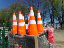 (50) New Steelman PVC Safety Traffic Cones, 28'' Tall (50 x Bid Price)