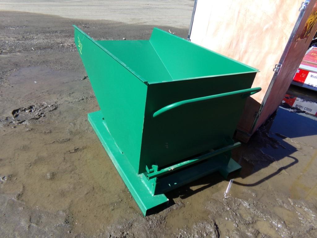 New Small Green Tipper/Dumpster for Forklift