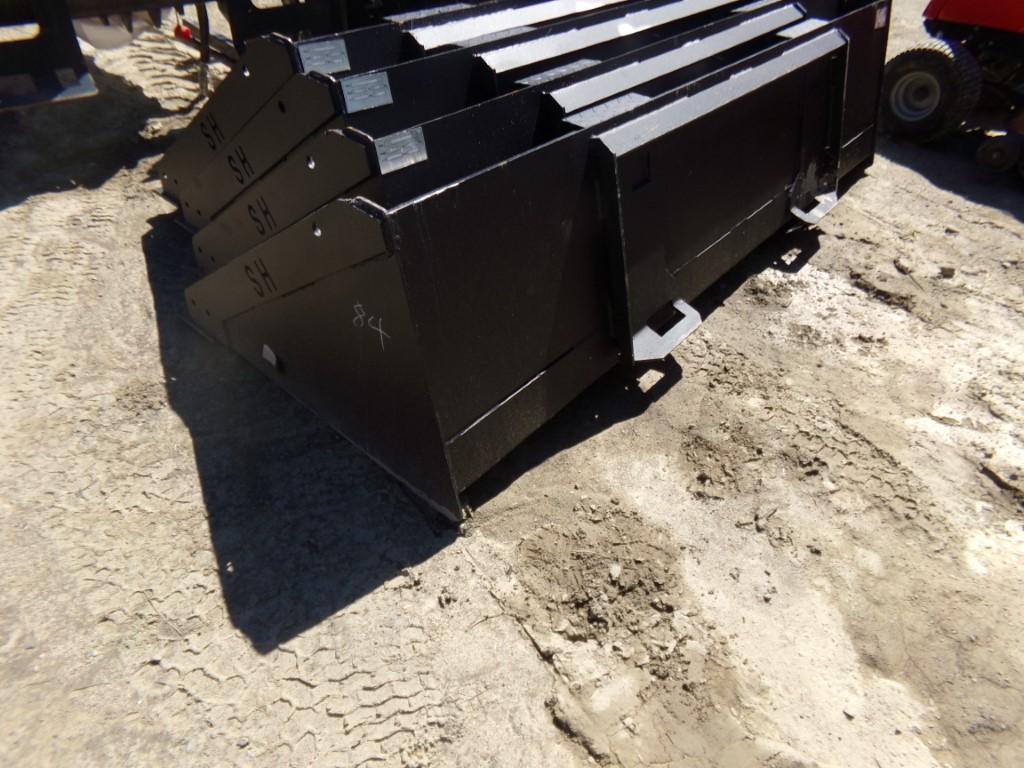 New 84'' Bucket for Skid Steer Loader