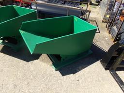 Small Green Garbage Tipper/Dumpster for Fork Lift