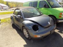 2004 Volkswagen Beetle GLS, Convertible, Leather, Gray, 112,126 Mi, Vin# 3V