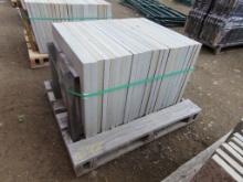 Pallet with 110 Ft. Of 24''x 30'' 1 1/2'' Varying Thickness Thermaled Blues