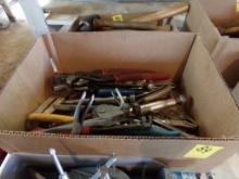 Box w/Misc. Vise-Grips, Pliers, Crescent Wrench, Wire Tools, etc.  (89)