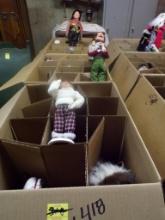(3) Boxes of The Byers Choice Dolls ''The Carolers'', 31 Dolls Total, Some