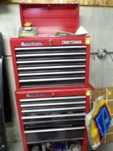 Craftsman (2) Piece, Rolling Tool Box, Top- 6-Drawers, Bottom 6-Drawers w/C