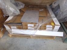 Pallet With (15) Boxes of 12'' X 18'' Gray Vinyl Tile, 42SF Per Box, 630SF