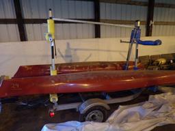 Load Rite 4-Place Single Axle Kayak Trailer, Galavanized, NO PAPERWORK, Auc