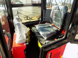 New Miva VA13C Mini Excavator w/Cab, Gas Engine, Grader Blade, 16'' Bucket,