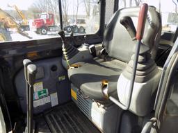 Kobelco SK30 Midi Excavator w/Cab, Teal & Gray, Steel Tracks w/Rubber Pads,