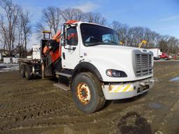 2011 Freightliner Business Class M11 Knuckleboom Crane Truck w/Remote, Auto