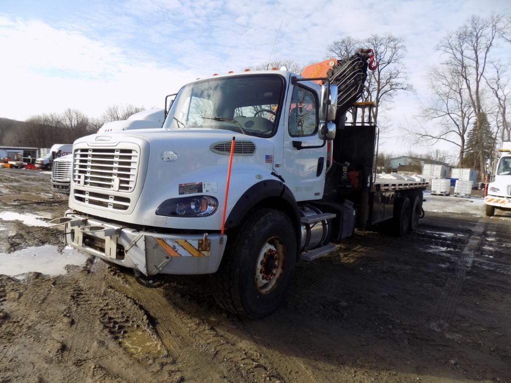 2011 Freightliner Business Class M11 Knuckleboom Crane Truck w/Remote, Auto