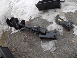 New Hyd. Auger For Mini Excavator, 12'' Bit