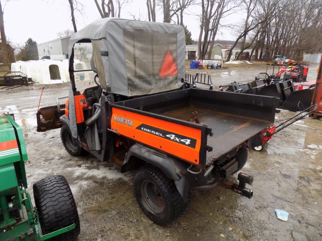 Kubota RTV 900 Side by Side UTV, Power Steering, Power Dump, Front Mount 6'