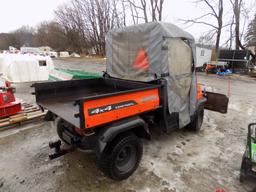 Kubota RTV 900 Side by Side UTV, Power Steering, Power Dump, Front Mount 6'
