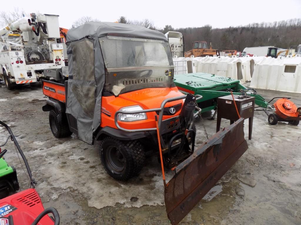 Kubota RTV 900 Side by Side UTV, Power Steering, Power Dump, Front Mount 6'