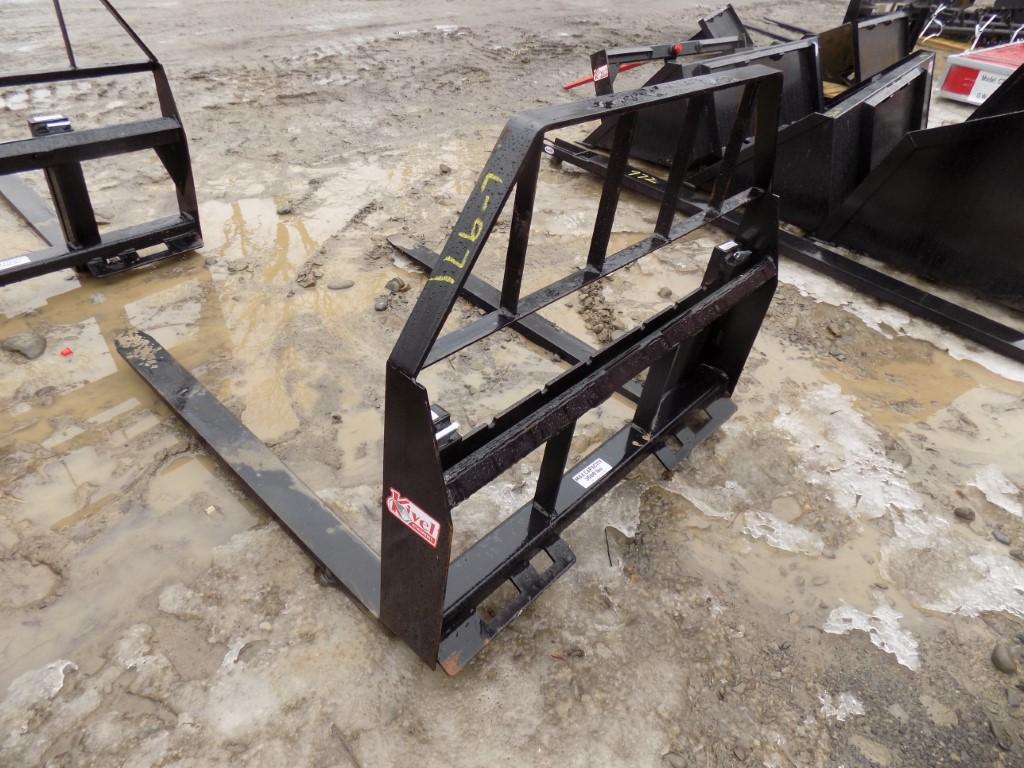 New Kivel Pallet Forks for Skid Steer Loader, 48'' Forks, 3500 LB Capacity